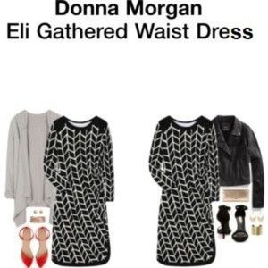 Adorable gathered waist Donna Morgan jersey dress